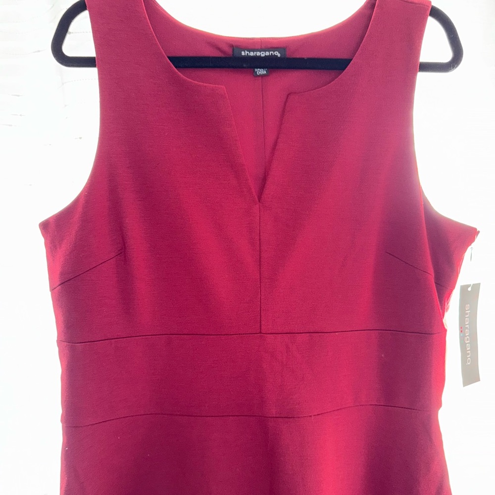 Sharagano Crimson Sleeveless Top